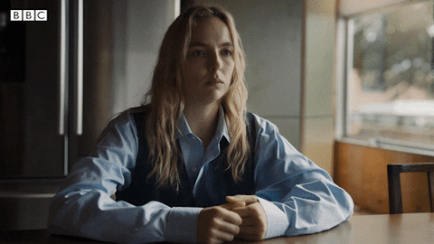 Killing Eve Shrug GIF by BBC