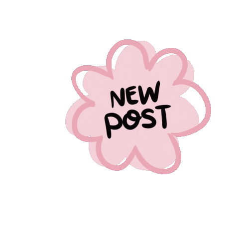Pink New Post Sticker