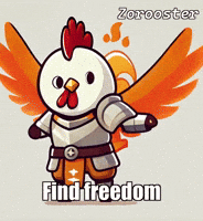 Freedom Soar GIF by Zorooster