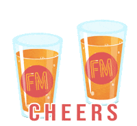 fmkitchenandbar cheers fm rein graphics reingraphics Sticker