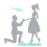 Marry Me Couple Sticker by Ana Gonzalez joyas