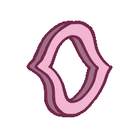 Pink Typography Sticker by Depraved Cave