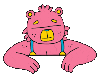 Bear Talking Sticker by Nick Ybarra