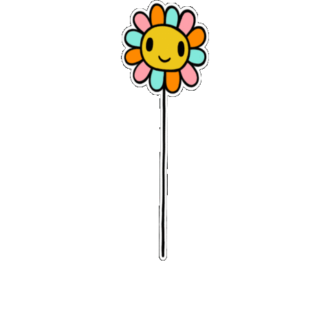 Happy Flower Sticker