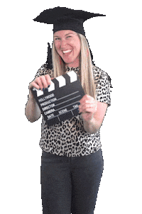 Blijvideo geslaagd film filmmaker videomaker videomaken video videotraining blijvideo ireneverwater action Sticker