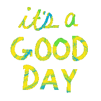 Happy Good Day Sticker by Adrianne Manpearl