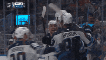 Happy Celebration GIF by Winnipeg Jets