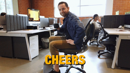 Cheers Lucas GIF by Dubsado