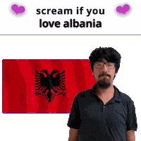 Albania Flag Al Sticker