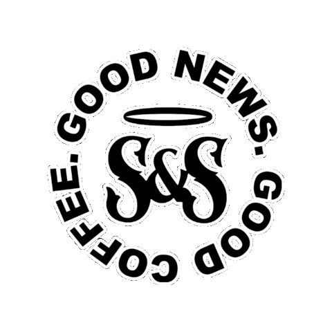 Good News Coffee Sticker by Saints and Sippers
