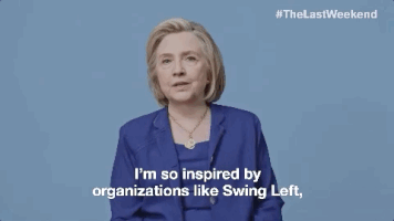 voting hillary clinton GIF by Swing Left