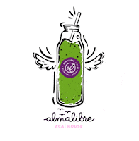 almalibreacai green natural smoothie jugo Sticker
