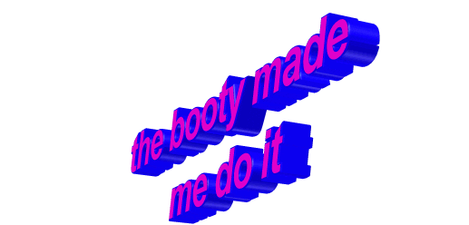 booty quote Sticker by AnimatedText