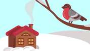 christmas birds GIF