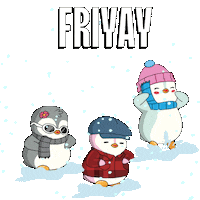 Happy Day Off Sticker by Pudgy Penguins