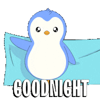 Tired Good Night Sticker by Pudgy Penguins
