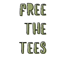 Free The Tees Sticker by Ktees.co