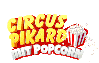 Popcorn Sticker by Circus Pikard