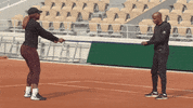 serena warmup GIF by Roland-Garros
