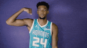 Brandon Miller Flex GIF by Charlotte Hornets