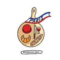 ivoadventures travel france paris trip Sticker
