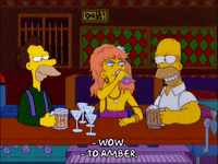 homer simpson drinking GIF