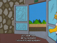 yelling homer simpson GIF