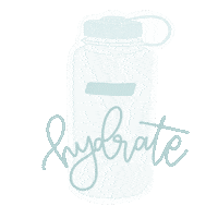 taydesignco water hydrate drink water hydrated Sticker