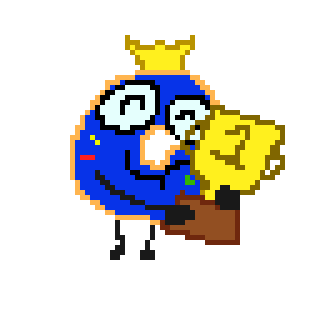 Pixel Celebrate Sticker