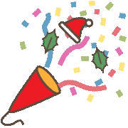 Christmas Celebrating Sticker