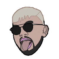 warnermusicid youtube indonesia viral tongue out Sticker
