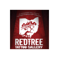 Redtreetattoo redtreetattoo red tree tattoo Sticker