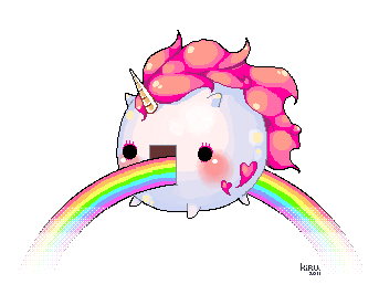 rainbow unicorn STICKER