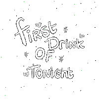 First Drink Sticker