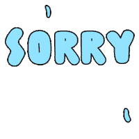 Sorry Condolences Sticker by CsaK