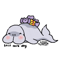 Sleepy Marine Life Sticker by Ocean Purpose Project