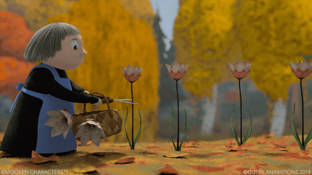 Autumn Scissors GIF by Moomin Official