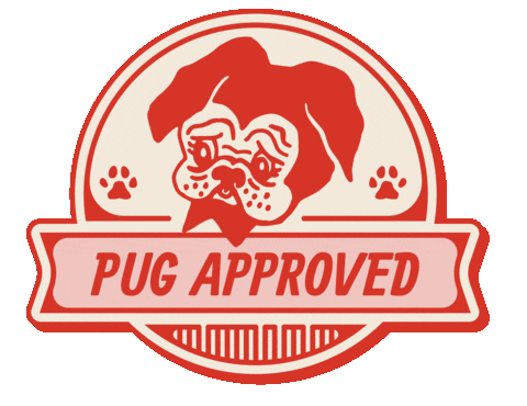 Pug Sticker by Candy & KItsch
