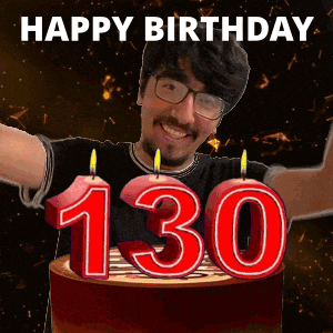 130Th Birthday GIF