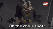 TalkNShop wwe wrestling aew chair GIF