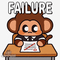 Sad Test GIF by Chimpers