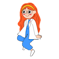Girl Dentist Sticker