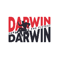 Darwin Sticker by Wangan