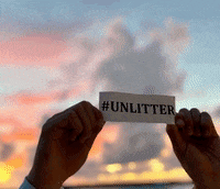 UNLITTER sunset environmental litter unlitter GIF
