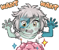 Monster Girl Want Sticker by Jin