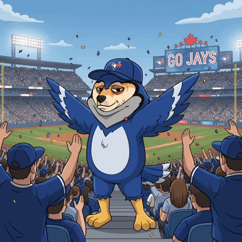 Celebrating Blue Jays GIF by Doge Pound