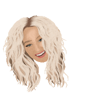 Curly Hair Sticker by Peyton Baxter