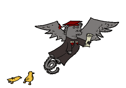 Gargoyle Sticker by UChicagoGRAD