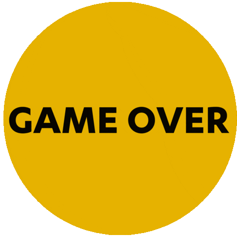Game Over Sticker by HolaInfornet