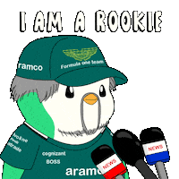 Racing Penguin Sticker by Abster